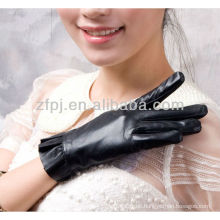 Heißer Verkauf Damenpilz geformte lederne Handschuhe